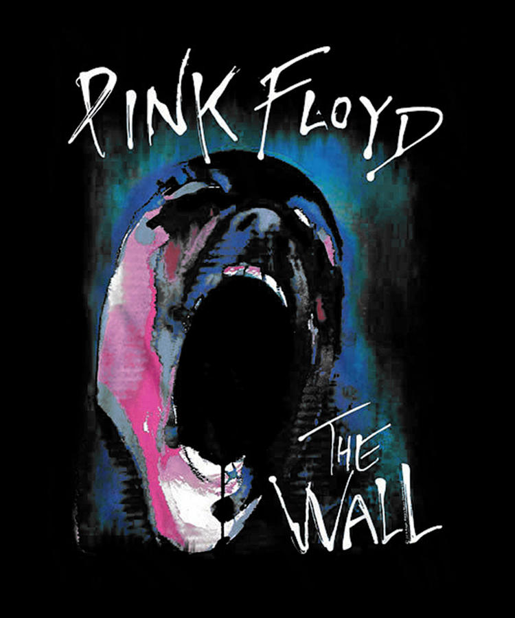 David Gilmour Digital Art - Pink Floyd Retro Faded The Wall by Notorious Artist