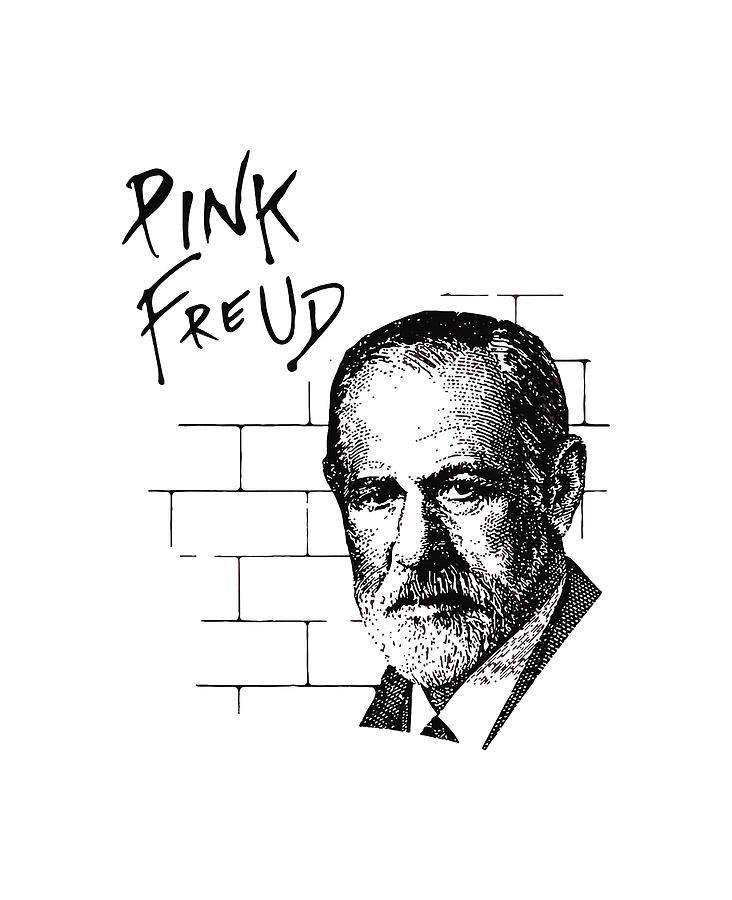 Pink Freud Sigmund Freud Digital Art by Kunam Protektor