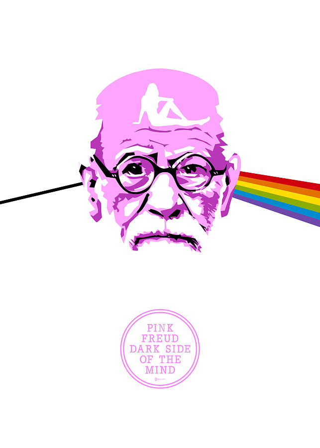 Pink Freud white png Digital Art by Andrea Gatti