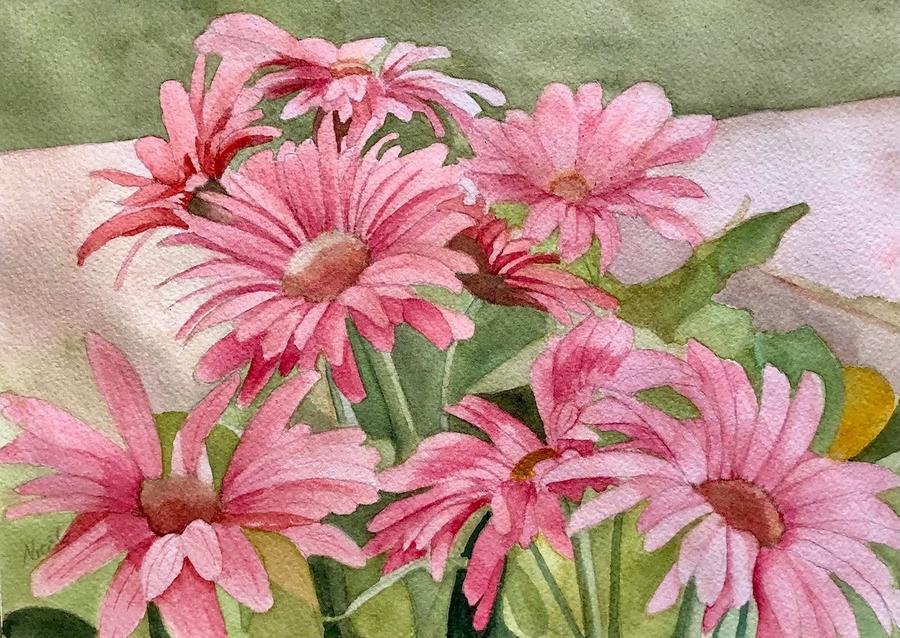 Pink Gerberas Painting