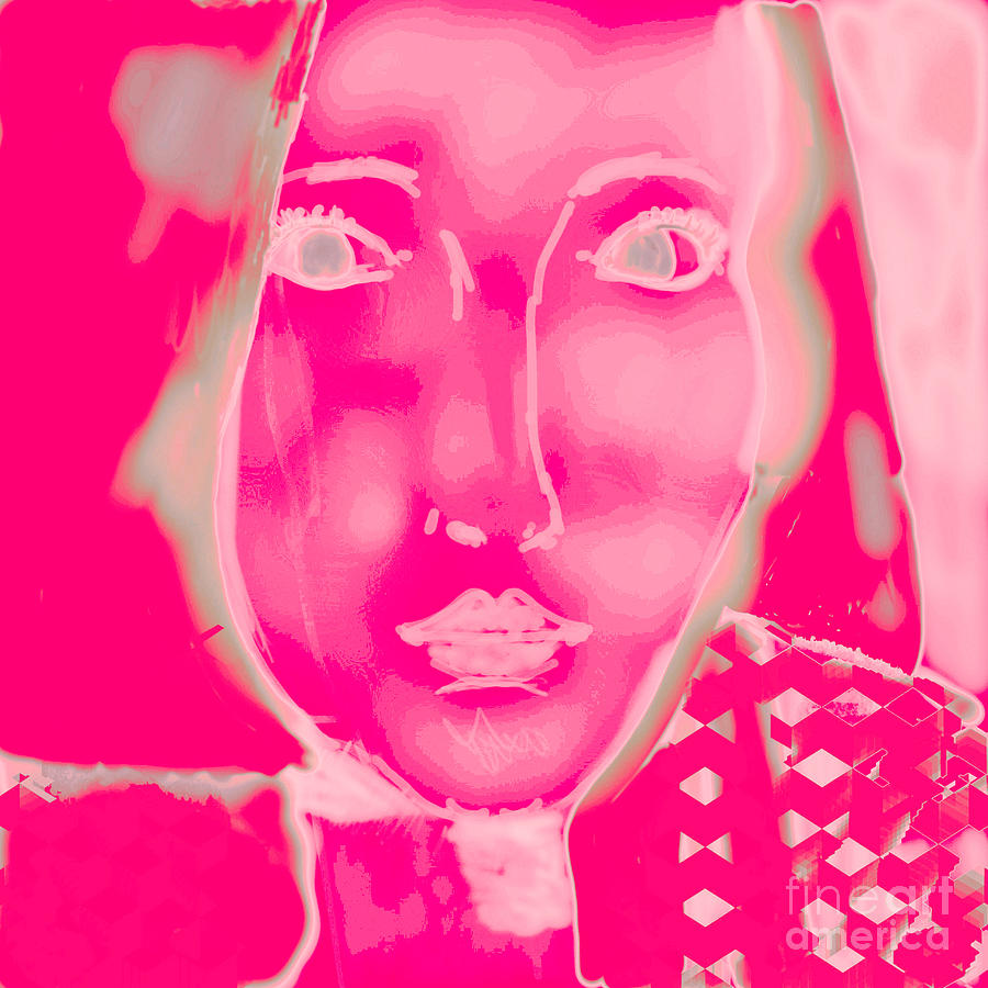 Pink girl Digital Art by Jacinta Hunt Fine Art America