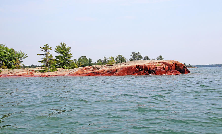 Pink Granite Of Georgian Bay I Photograph
