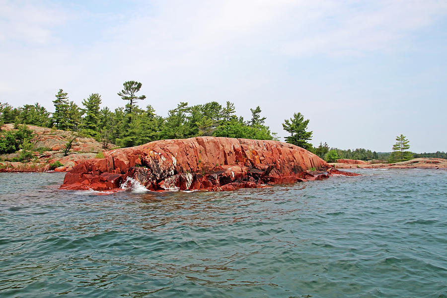 Pink Granite Of Georgian Bay IV Photograph by Debbie Oppermann
