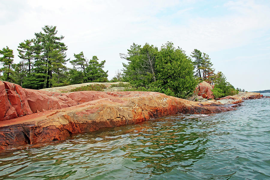 Pink Granite Of Georgian Bay VI Photograph by Debbie Oppermann