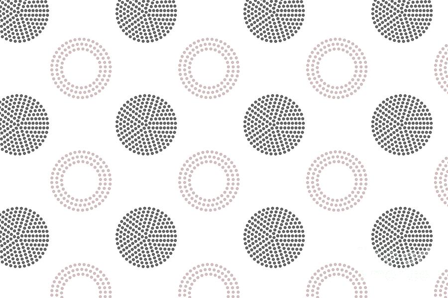 Pink Gray and White Circle and Polka Dot Pattern Pairs Dulux 2022 ...