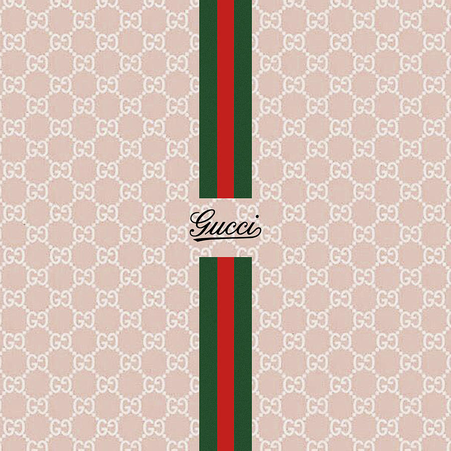 Pink Gucci Logo Mixed Media By Miracle Becker - Fine Art America