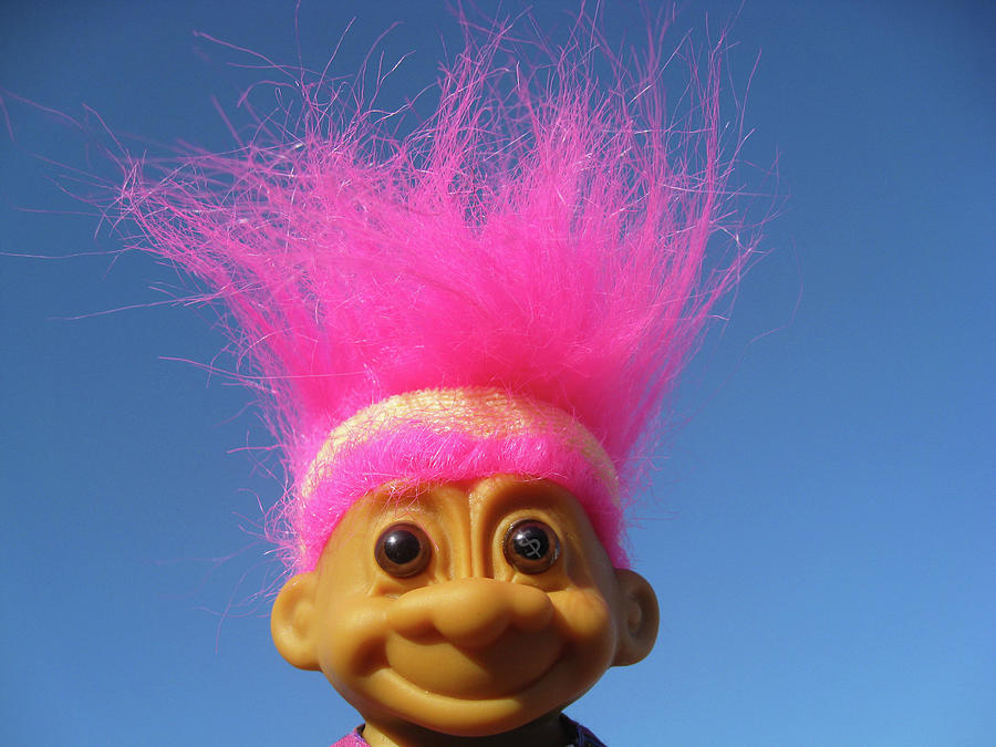 pink haired troll