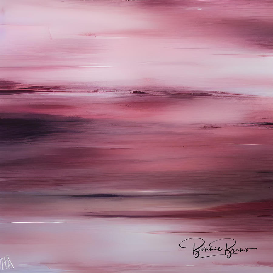 Pink Haze Painting by Bonnie Bruno