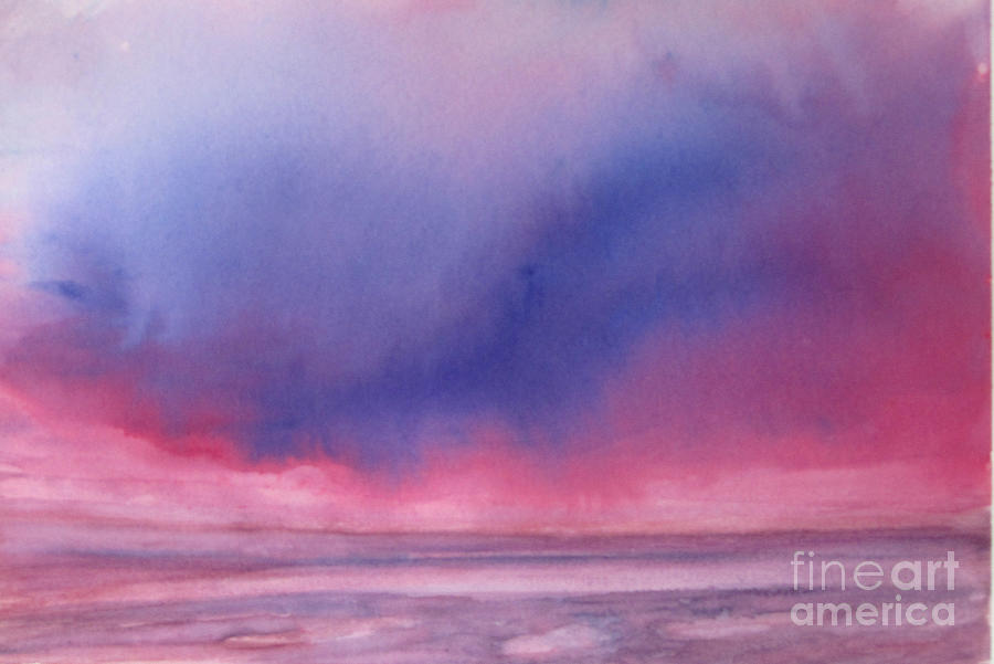 Pink Haze Painting by Valerie Travers