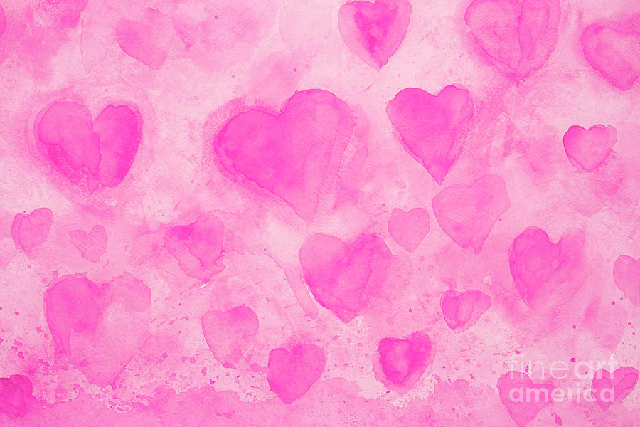 Pink Hearts Photograph by Stella Levi