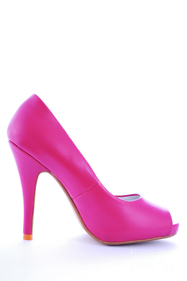 Pink high heel stilettos shoes Photograph by Milleflore Images | Fine ...