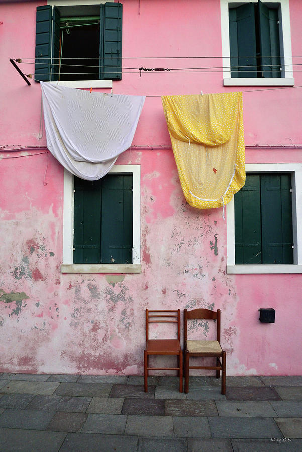 Pink House In Burano Photograph