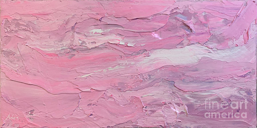 Pink Impressionist Abstract 1 Painting by Felipe Adan Lerma