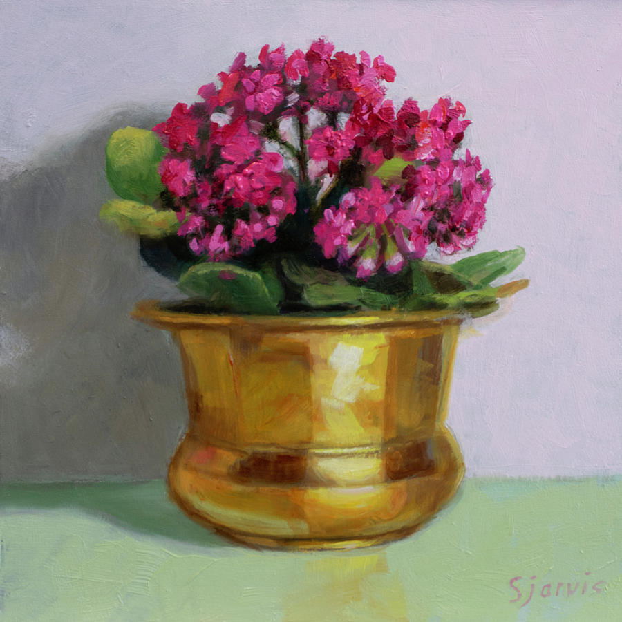 Flower Painting - Pink Kalanchoe by Susan N Jarvis