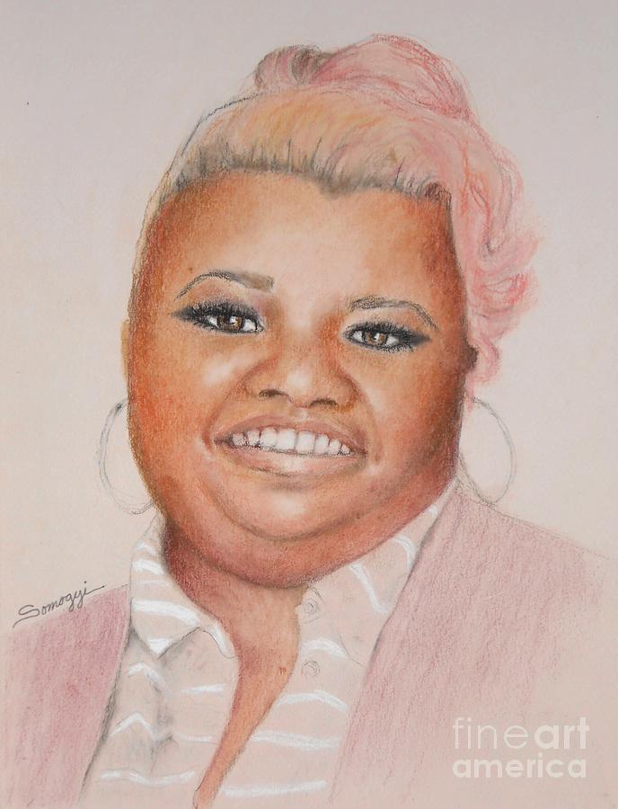 Pink Lady  Drawing by Jayne Somogy