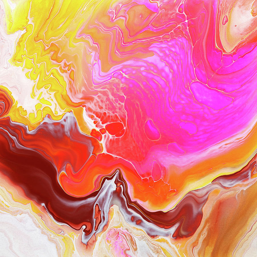 Fluid painting No 5 Painting by Tiktus Color Art