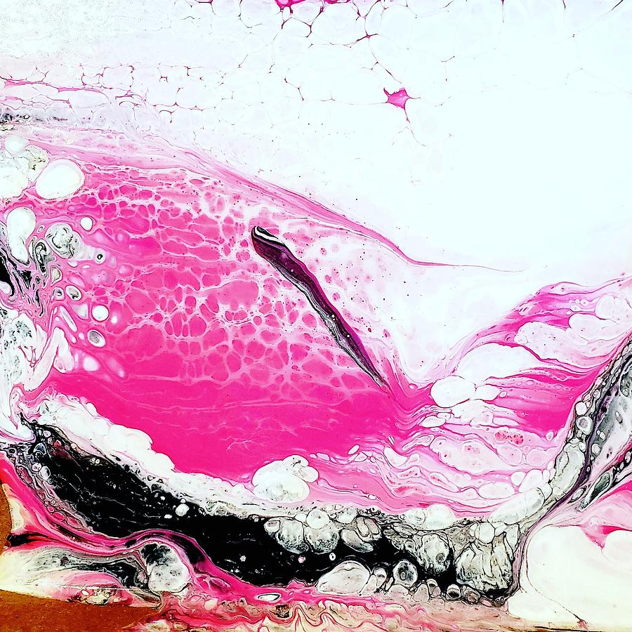 Pink Lava Painting by Lorna Lorraine