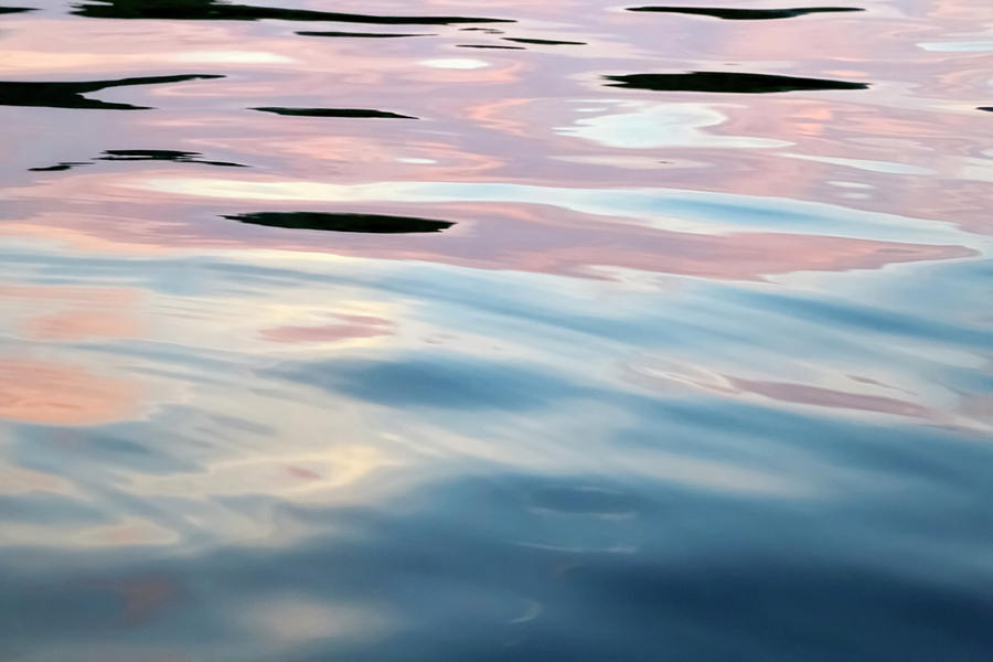 Pink, Lavender, and Blue Water Abstract No.2 Photograph by Brooke T Ryan