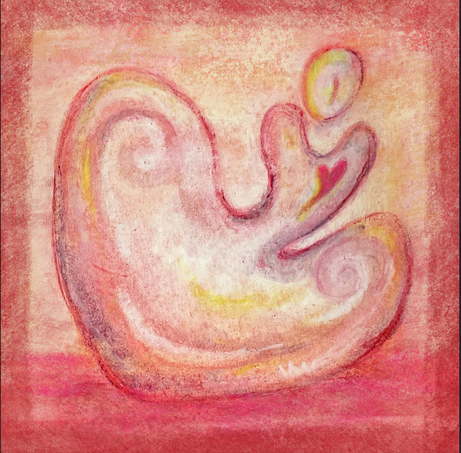 Pink Loving Vessel Drawing by Suzan Sommers