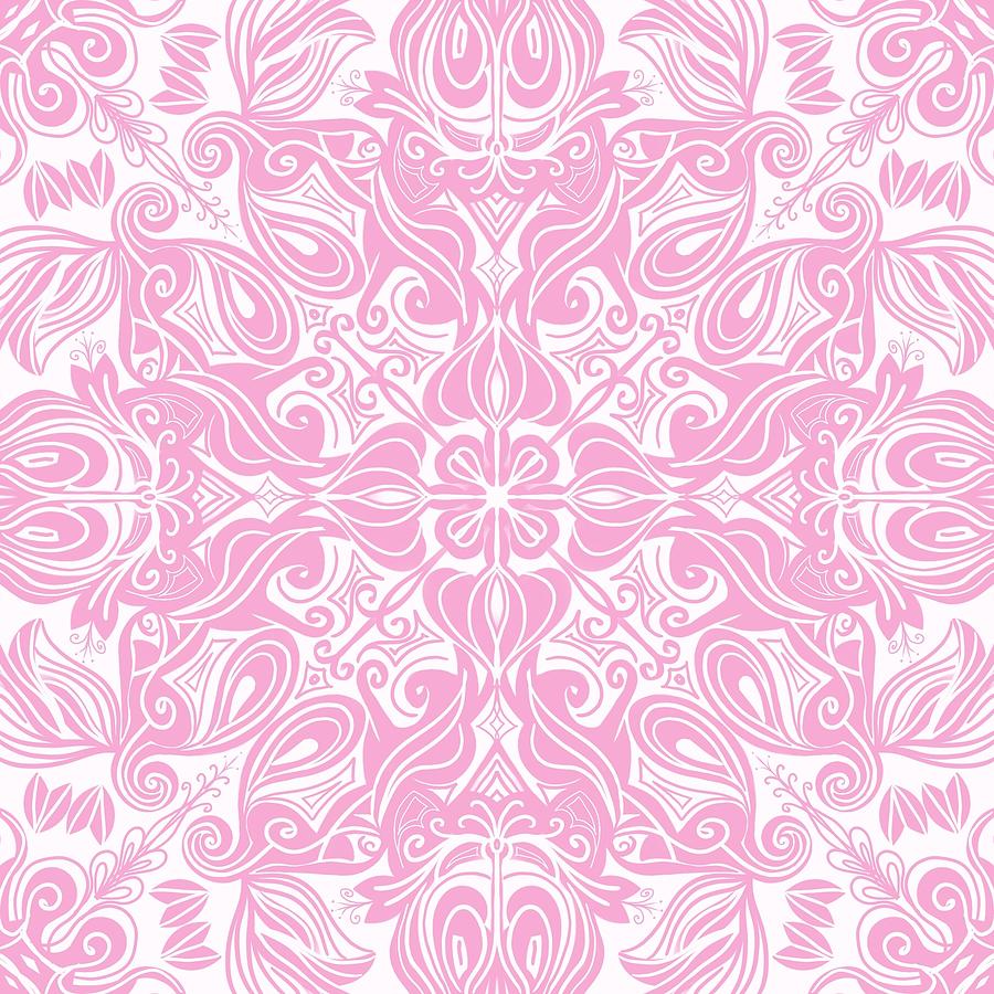 Pink mandala Digital Art by Annette L Lemaire - Fine Art America