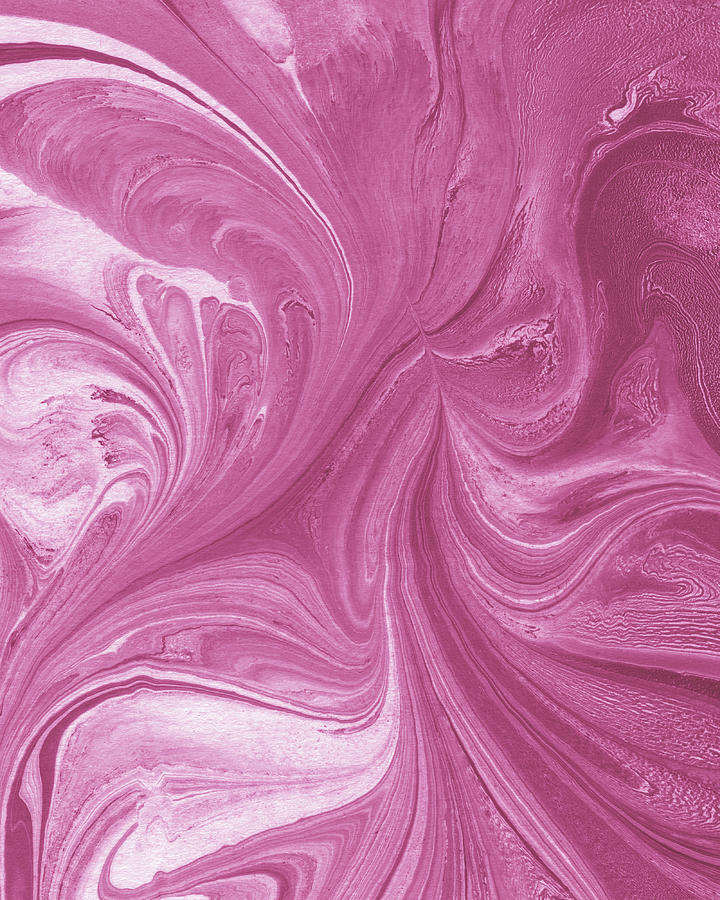 Pink Marble Abstract Painting