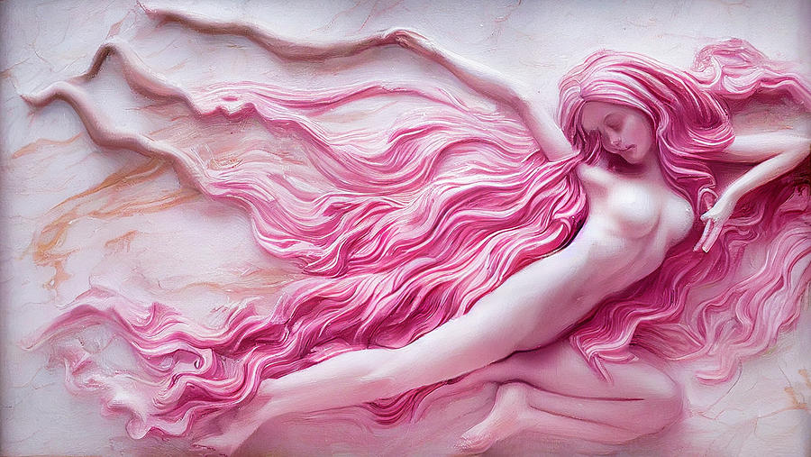 Pink Marble Dancer Digital Art by Craig Boehman