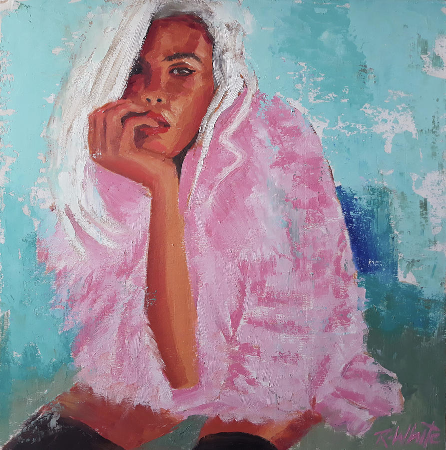 Pink Mink Painting by Robin White Fine Art America