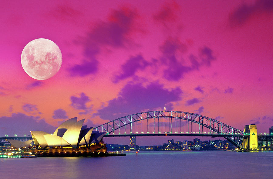 Pink Moon Photograph by Sean Davey