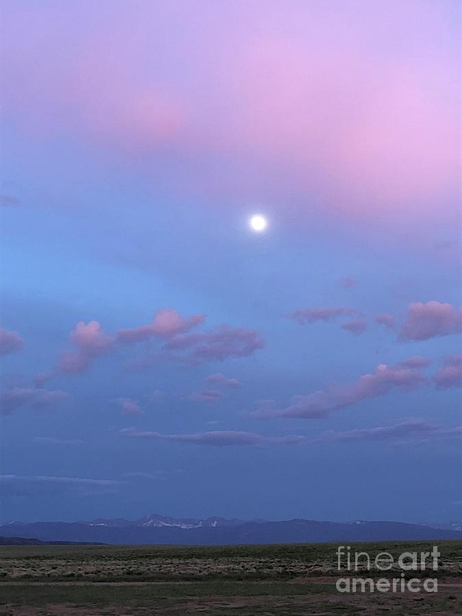 Pink Moonrise Photograph by Connie Holman - Pixels