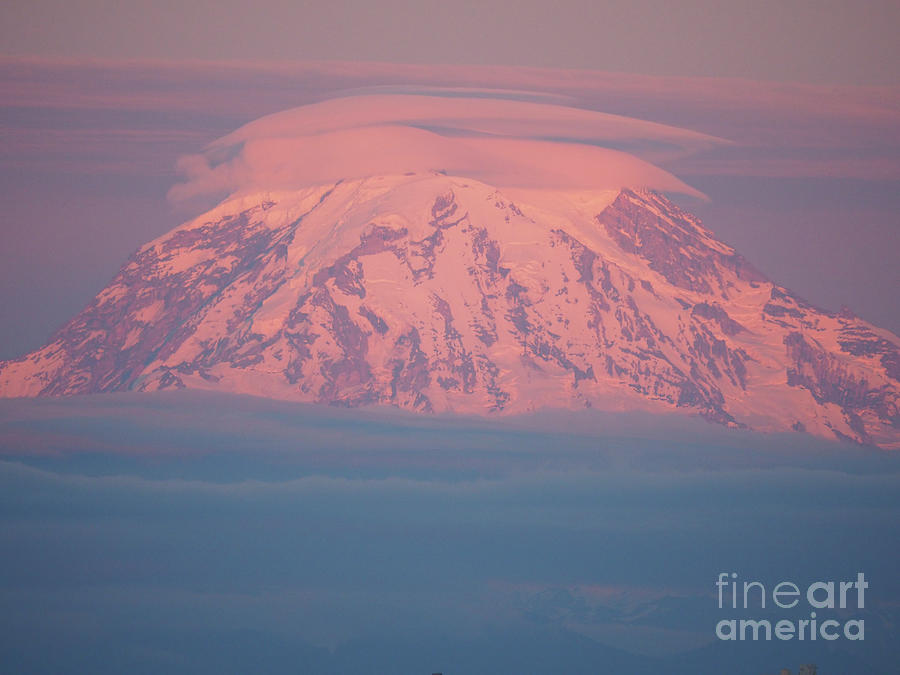 Pink Mountain Photograph by Adrienne Franklin