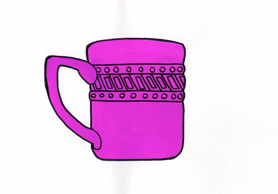 Pink Mug Painting by Norma Appleton