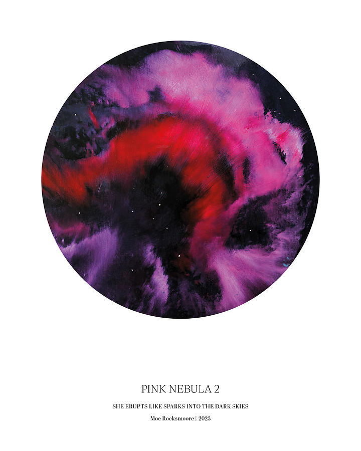 Pink Nebula 2 Painting by Maureen Rocksmoore - Fine Art America