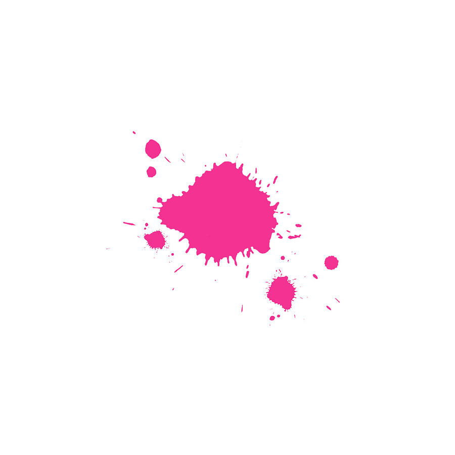 Pink Paint Splatter Abstract Art Digital Art by Dylan Hanna - Pixels