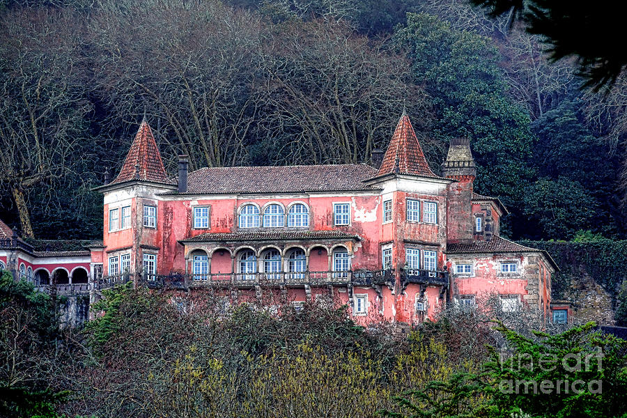 Pink Palace in Sintra Photograph by Olivier Le Queinec