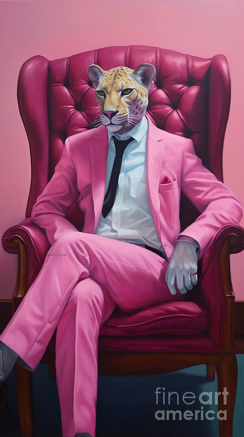 Pink  Panther  By Asar Studios Painting