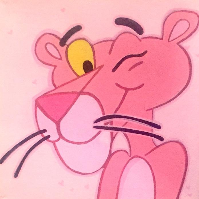 How to Draw Pink Panther Drawings - Get Coloring Pages