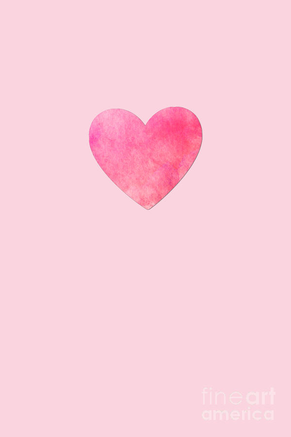 Pink paper heart Photograph by Delphimages Photo Creations