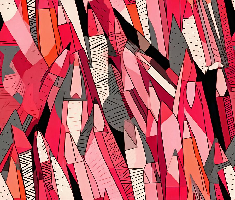 Pink Pencils Digital Art by Caito Junqueira
