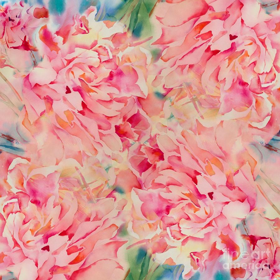 Flowers Still Life Painting - Pink Peonies by Liana Yarckin