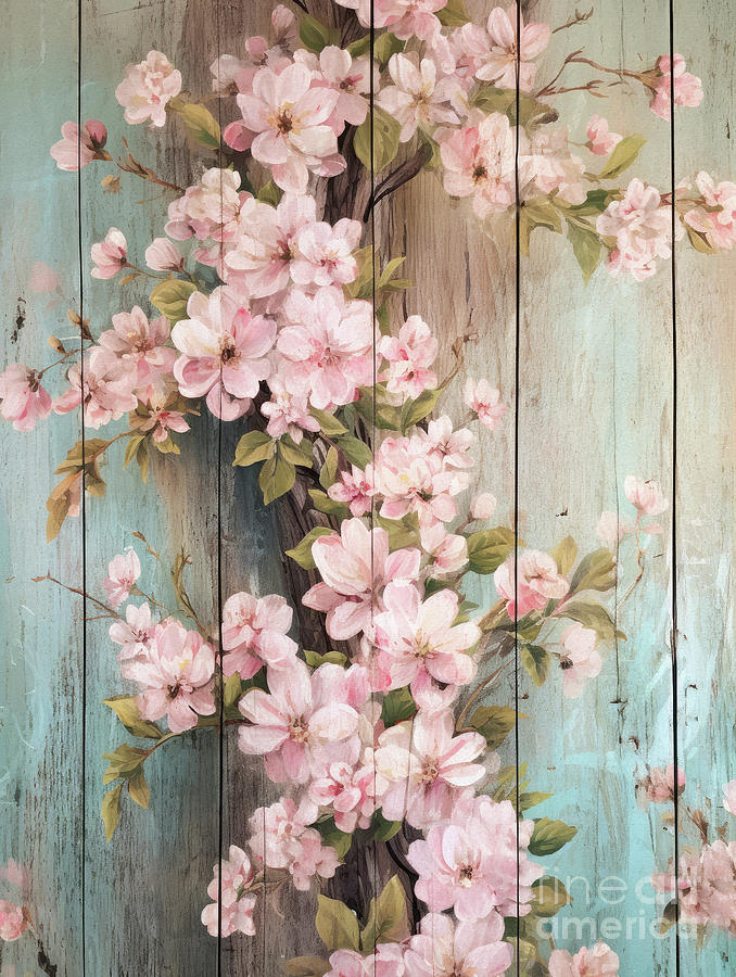 Pink Petals 2 Painting by Tina LeCour