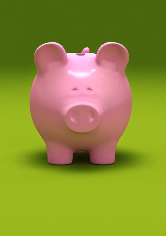 Pink Piggy bank Photograph by Artpartner-images