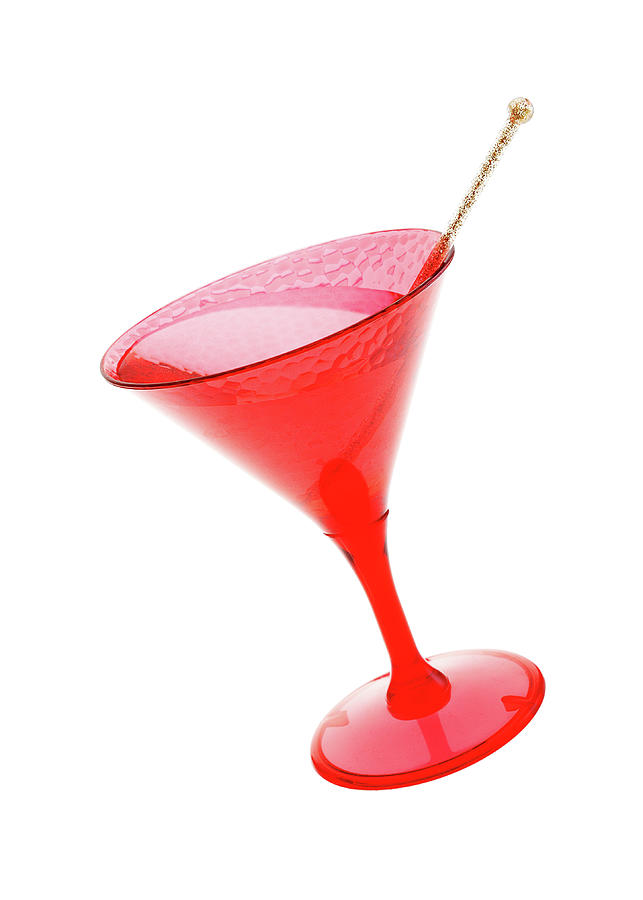 Martini Photograph - Pink Plastic Cocktail  by Jim Hughes