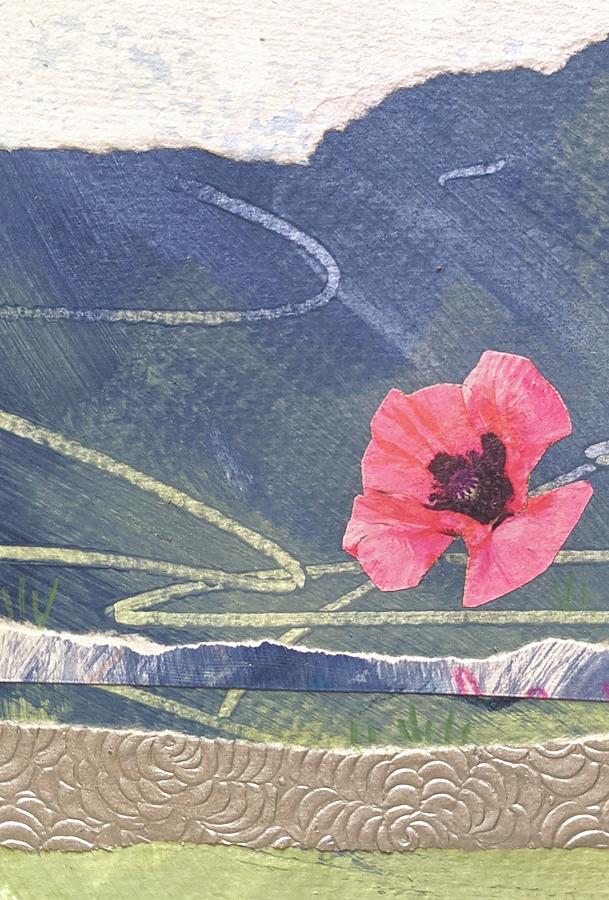 Pink Poppy Mixed Media by Valerie Reeves