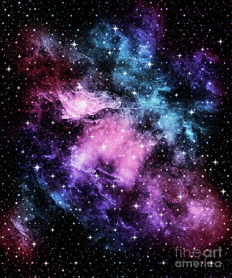 blue pink nebula