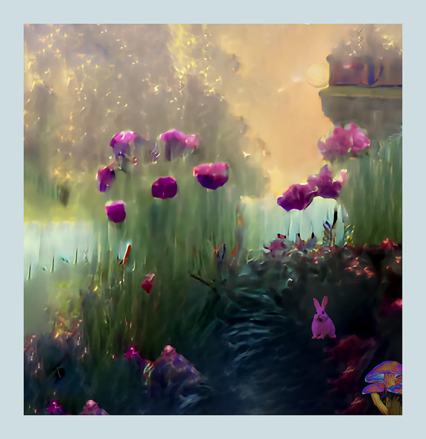 Pink Rabbit At Sunrise Digital Art by James Owens - Fine Art America