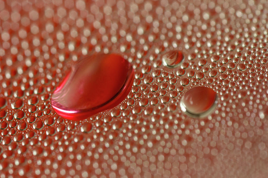 Pink Red Silver Water Pattern Photograph by Iris Richardson
