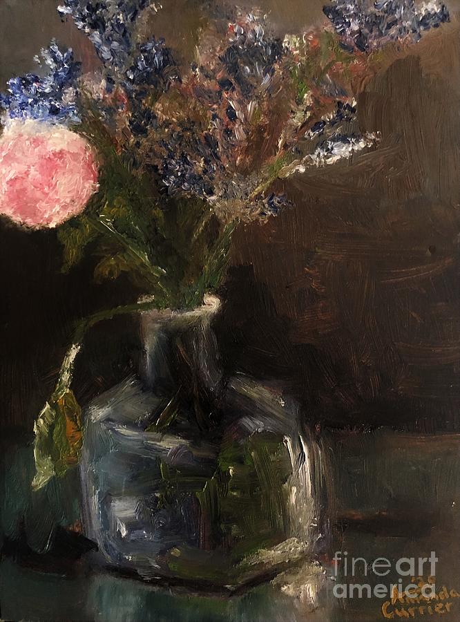 Still Life Painting - Pink Rose by Amanda Currier