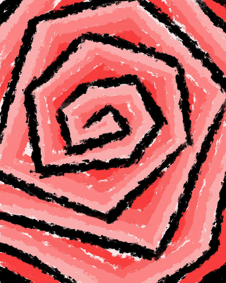 Pink Rose Digital Art by Anorel