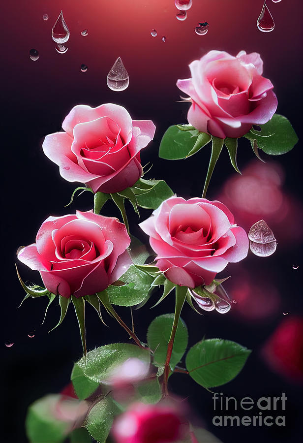 Pink Roses Photograph by Carlos Diaz