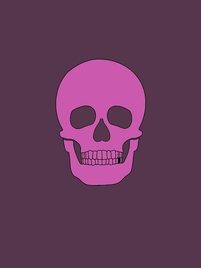 Pink Scull Digital Art by Matthew Dodd | Fine Art America